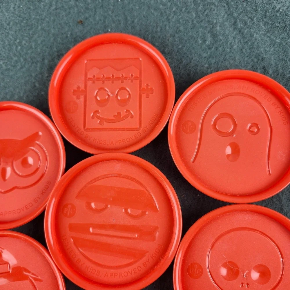 Pampered Chef Set‎ of 7 Orange Round 3.5